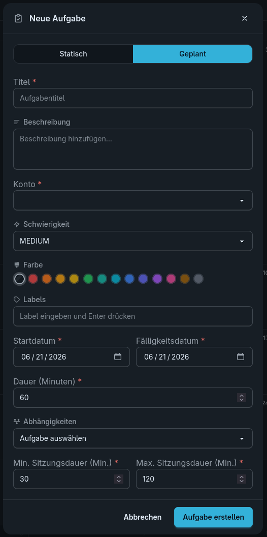 Task Dynamic