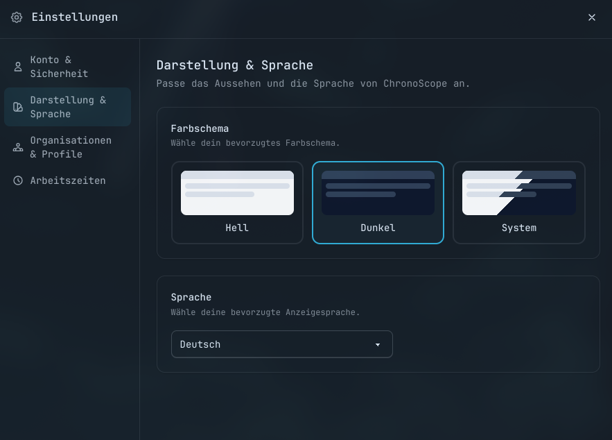 Settings Theme